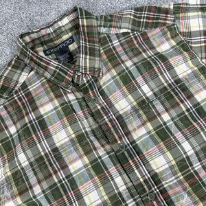 ExOfficio Button Down Shirt Men's Hiking Fishing Camping Size Large Brown Plaid